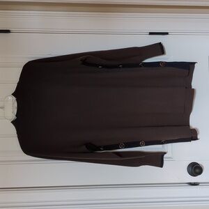 Chico's brown and black tunic sweater size 2, US large, EUC